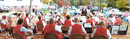 Grafton Cornet Band playing on the Grafton Common, October 2007