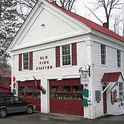 The Old Fire Station. The Grafton Band rehearses upstairs. The stairway is the leftmost door.